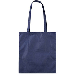 Vliestasche Textile mit langen Henkeln, dunkelblau