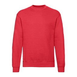 FRUIT OF THE LOOM® Unisex Sweatshirt Set-In, rot, S