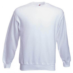 FRUIT OF THE LOOM® Unisex Sweatshirt Set-In, weiß, S