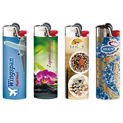 BIC® Einwegfeuerzeug Maxi inkl. Rundumdruck, bunt