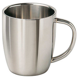 Isolierbecher, 300 ml, silber-glänzend abgerundet