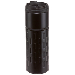 Metall-Isolierbecher Modern, 400 ml, schwarz