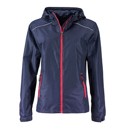 JAMES & NICHOLSON Damen Regenjacke Basic, dunkelblau, M