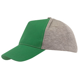 5-Panel-Cap Trend, Grün/Grau