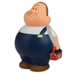 Herr Bert® Anti-Stress-Figuren Elektriker Bert, dunkelblau