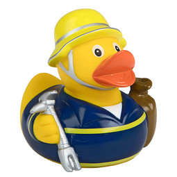 Schnabels® Bade-Ente THW, gelb/dunkelblau