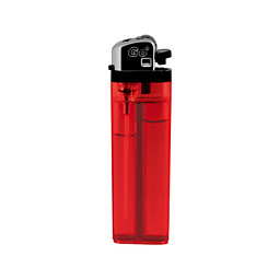 Feuerzeug Burn, rot-transparent