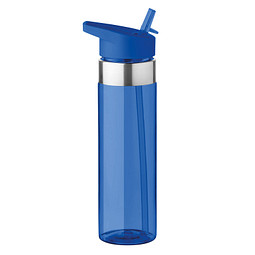 Sport-Werbemittel Tritan Trinkflasche – transparent blau – bedruckbar 650 ml aus Edelstahl, für Sportevents & Turniere