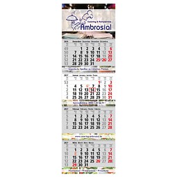 Block-Wandkalender mit Wire-O-Bindung 2027, 4 Block Kalender