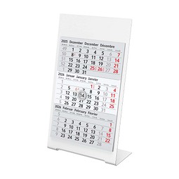 Geiger-Notes 3-Monats-Tischkalender aus Metall 2026/2027, weiß