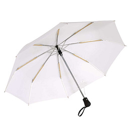 Automatik Windproof Taschenschirm BORA, weiß