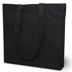 Joytex® Baumwoll-Einkaufstasche Strong, lange Henkel, schwarz