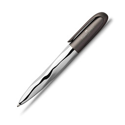 FABER-CASTELL Drehkugelschreiber n ice pen, schwarze Mine, grau-metallic