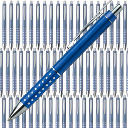 Werbe-Set: 300 Kugelschreiber Hollywood, inkl. Druck, blaue Mine, blau