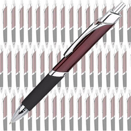 Werbe-Set: 100 LANCE® Metall-Kugelschreiber Triangle, inkl. Druck, blaue Mine, bordeaux