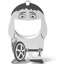 FLASCHENÖFFNER fred mechanic, silber