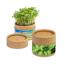Pflanz-Cup inkl. Samen - Ostern - Basilikum, inkl. Druck, individuell