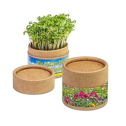 Pflanz-Cup inkl. Samen - Sommerblumenmischung, inkl. Druck, individuell