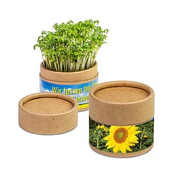 Pflanz-Cup inkl. Samen - Ostern - Sonnenblume, inkl. Druck, individuell