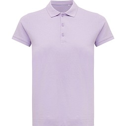 Iqoniq Yosemite Damen Piqué-Poloshirt aus rec. Baumwolle, lavender, M