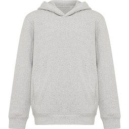 Iqoniq Yengo KidsHoodie mit Seitentaschen, light heather grey, 910