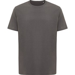Iqoniq Kakadu relaxed T-Shirt aus recycelter Baumwolle, anthrazit, L