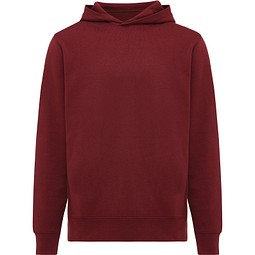 Iqoniq Yengo Hoodie mit Seitentaschen, burgunderrot, S