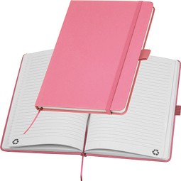 A5 Notizbuch aus Recyclingpapier , pink