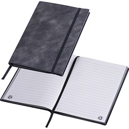 A5 Notizbuch aus Soft PU JONAS, schwarz