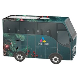 Adventskalender Bus, Ritter SPORT Schokowürfel, Edle Tannenzweige