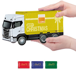 Adventskalender LKW, Lindt Schokotäfelchen, inkl. Druck
