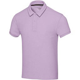 Akoya Poloshirt aus GRS-recyceltem Frottee Unisex, fliederfarben, L