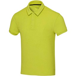 Akoya Poloshirt aus GRS-recyceltem Frottee Unisex, limone, XL