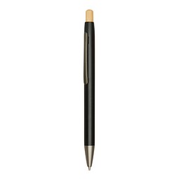 Aluminium-Kugelschreiber BAMBOO PUSHER,schwarz