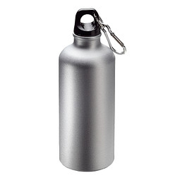 Aluminiumflasche Sporty 0,6 l matt, silber
