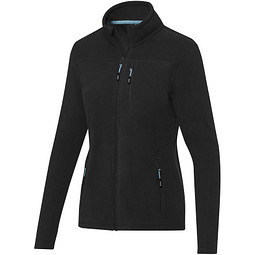Amber GRS recycelte Fleecejacke für Damen, schwarz, S