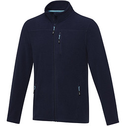 Amber GRS recycelte Fleecejacke für Herren, navy, S