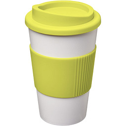 Americano Isolierbecher mit Schutzring, 350 ml, weiss,limone