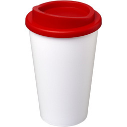 Americano® 350 ml Isolierbecher, weiss/rot