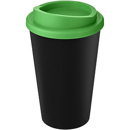 Americano Eco recycelter Becher, 350 ml, schwarz/grün