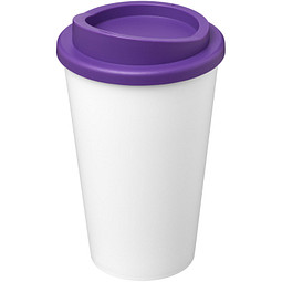 Americano® Eco 350 ml recycelter Becher, weiß/lila