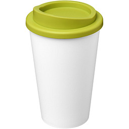 Americano® Eco 350 ml recycelter Becher, weiß/limone