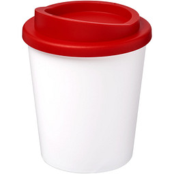 Americano Espresso Isolierbecher, 250 ml, weiss,rot