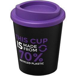Americano® Espresso Eco 250 ml recycelter Isolierbecher, schwarz/lila