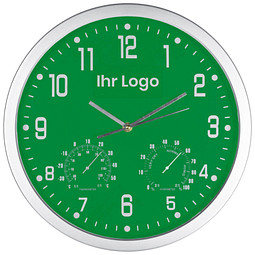 Analoge Wanduhr XL, ø 35 cm, Grün