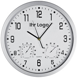 Analoge Wanduhr XL, ø 35 cm, Weiß