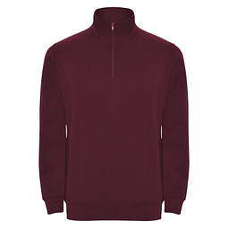 Aneto Pullover mit Viertelreißverschluss, Garnet, M
