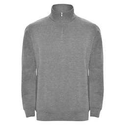 Aneto Pullover mit Viertelreißverschluss, Marl Grey, XL