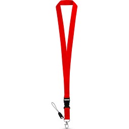 ANQUETIL. Lanyard aus Polyester, Rot