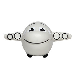 Anti-Stress-Figur Flugzeug, grau